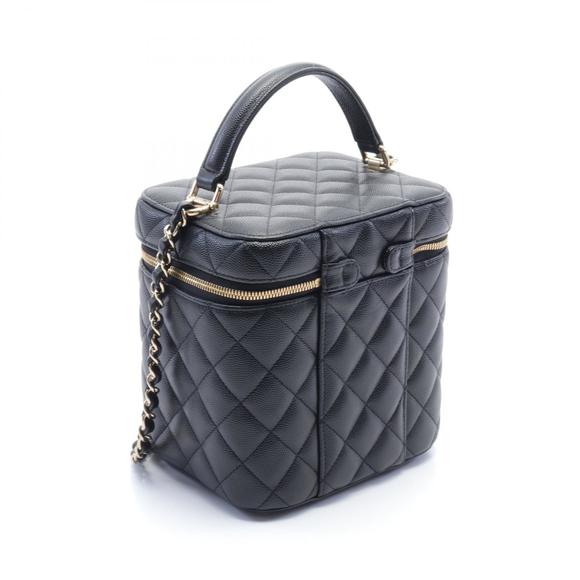 Chanel Black Matelasse Caviar Skin Bag Shoulder - Picture 1 of 5